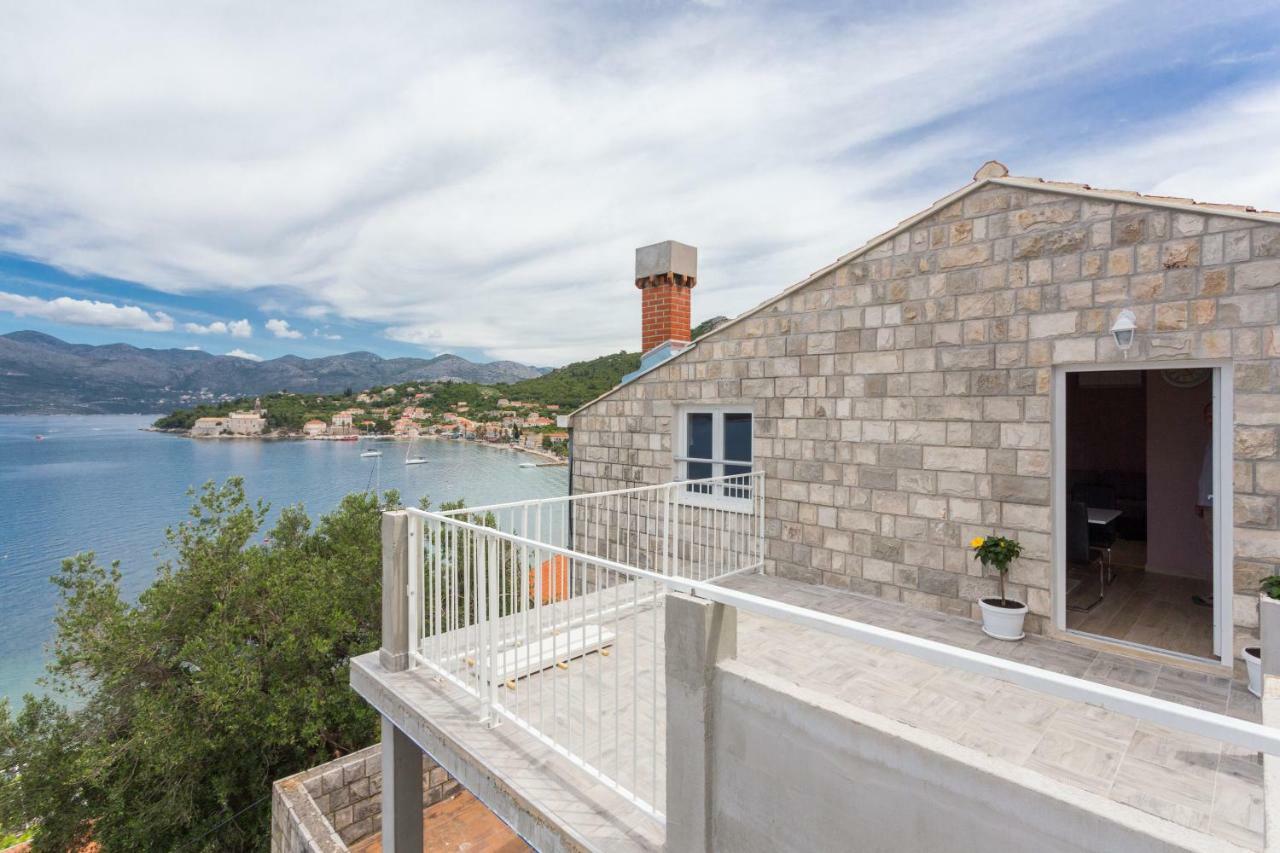 New Apartment With Terrace And Sea View Lopud Exterior foto
